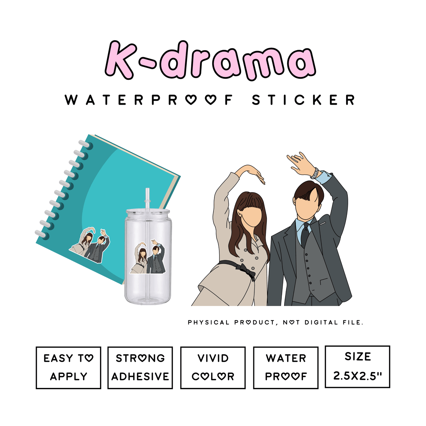 King the Land K-Drama Fanart Sticker - Ready to Use